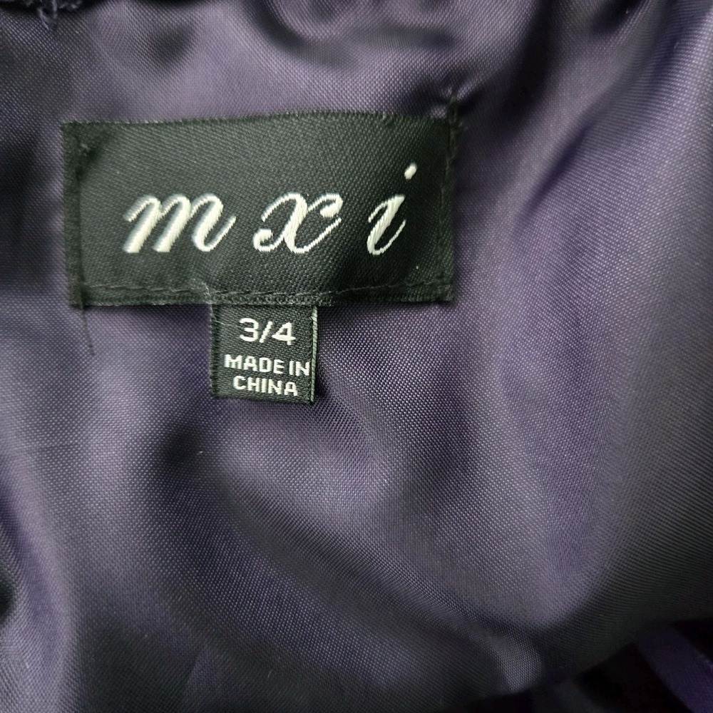 Purple Black Chevron Strapless Mini Dress Sweetheart Y2K Cocktail Party Pleated - Picture 9 of 14